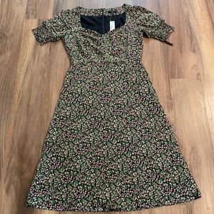 NWT JCrew Smocked Sleeve midi dress in floral